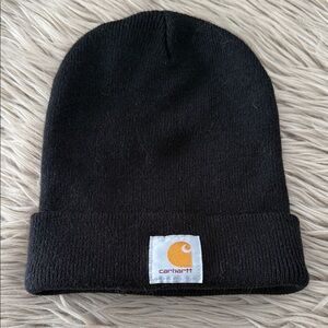 Carhartt Dark Knit Hat with Logo